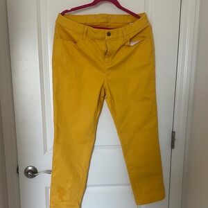 Chico's Mustard Yellow Slim Leg Pants